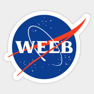 Weeb Nasa - Funny Parody Sticker